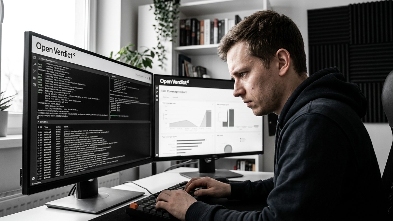 QA engineers reviewing test results on a CI dashboard