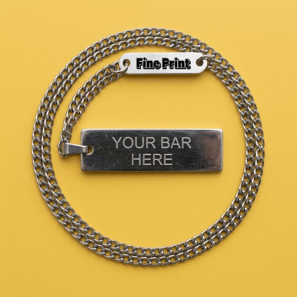 Bar Pendant Necklace