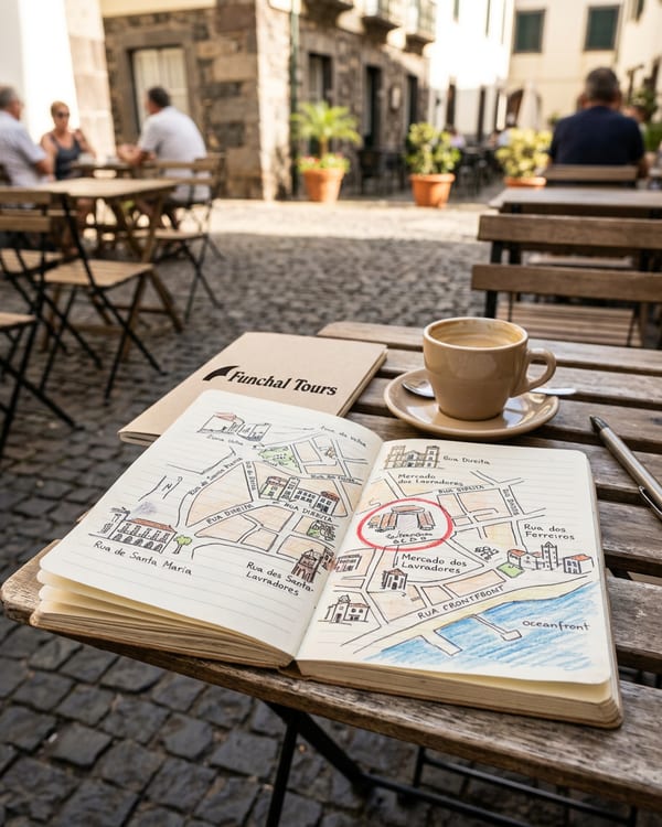 A quiet Funchal neighbourhood alley discovered on a custom private itinerary