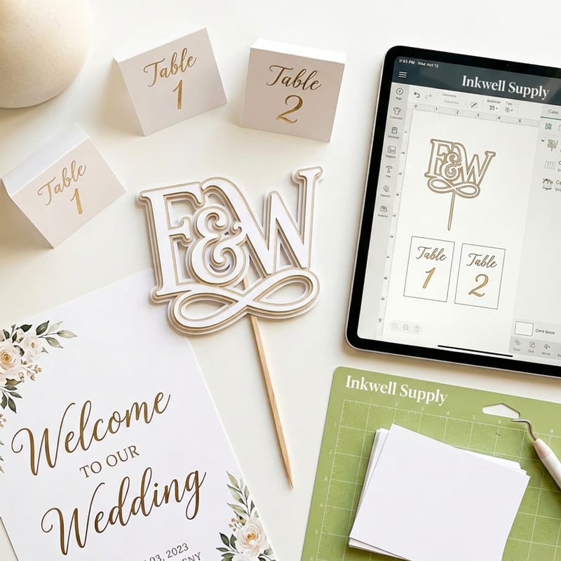 Wedding SVG Template Pack — machine-ready SVG cut files