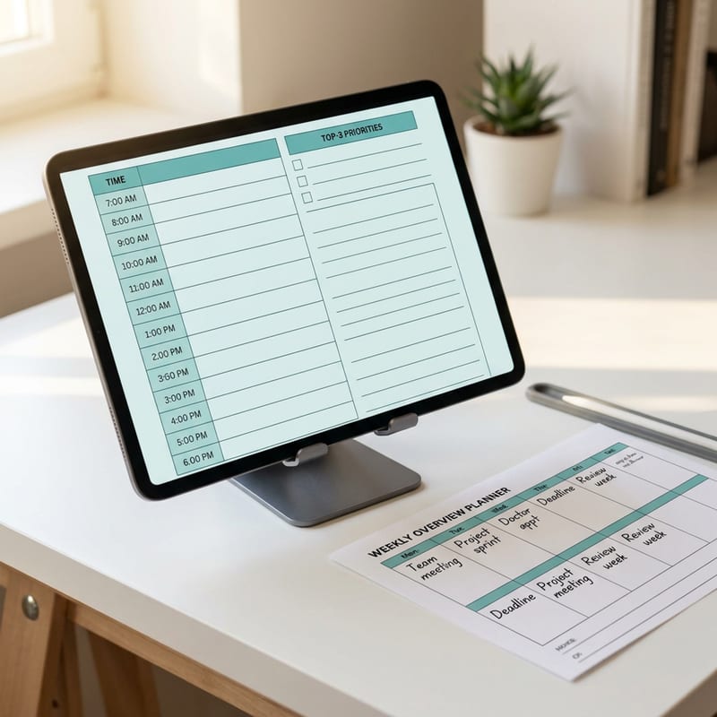 Calm Focus Starter Kit — template pack preview
