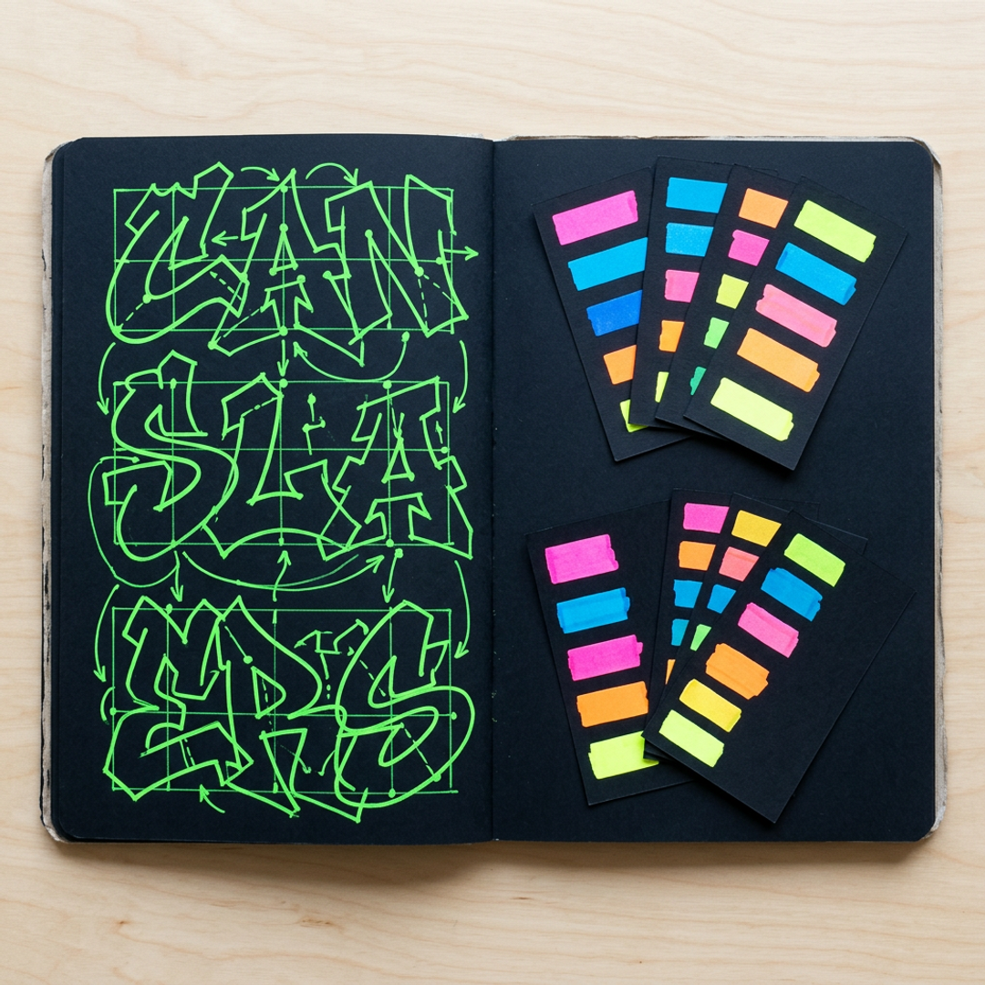 Style Pack: Wildstyle Neon style reference visual